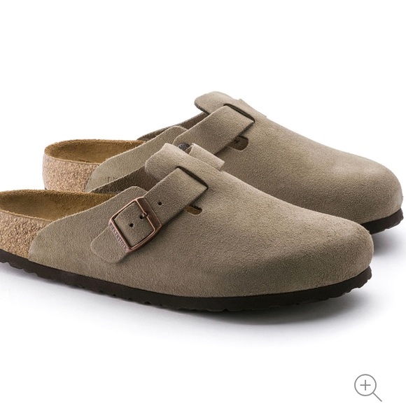 boston suede clog